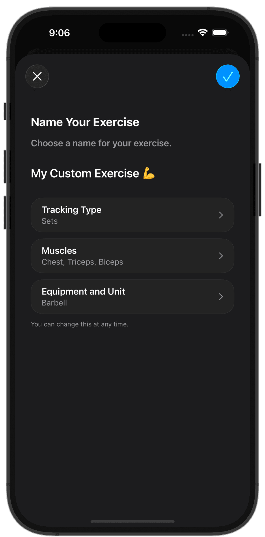 Build Your Exercise Library.