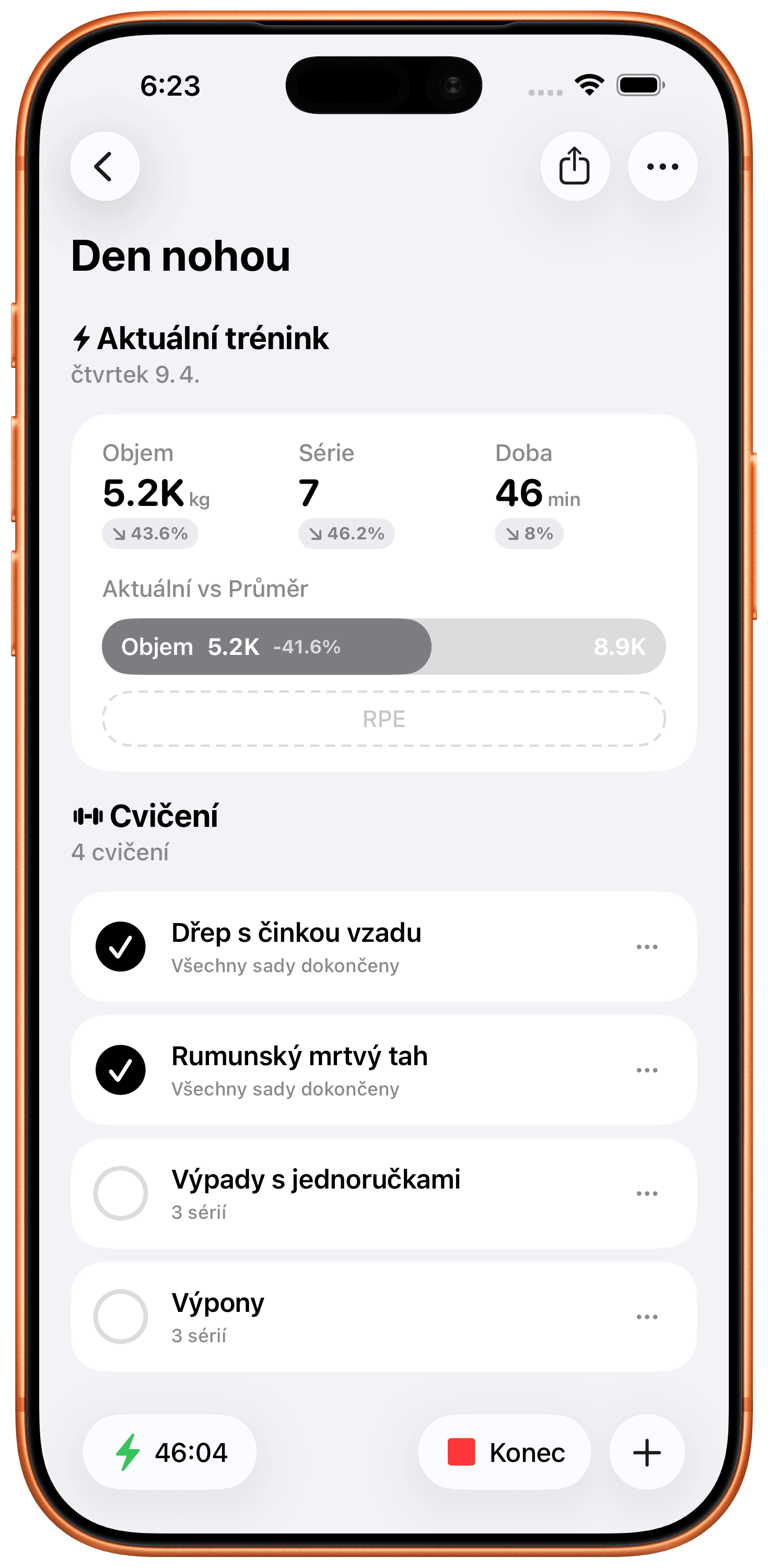 Sledujte Trénink v Reálném Čase.