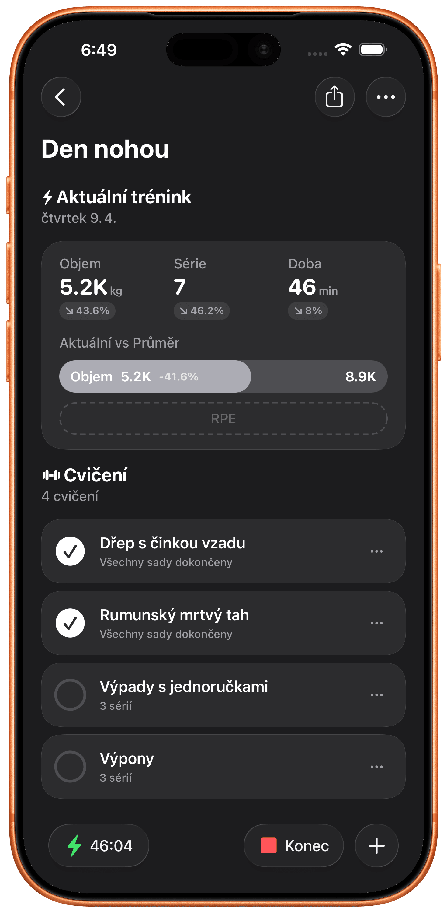 Sledujte Trénink v Reálném Čase.