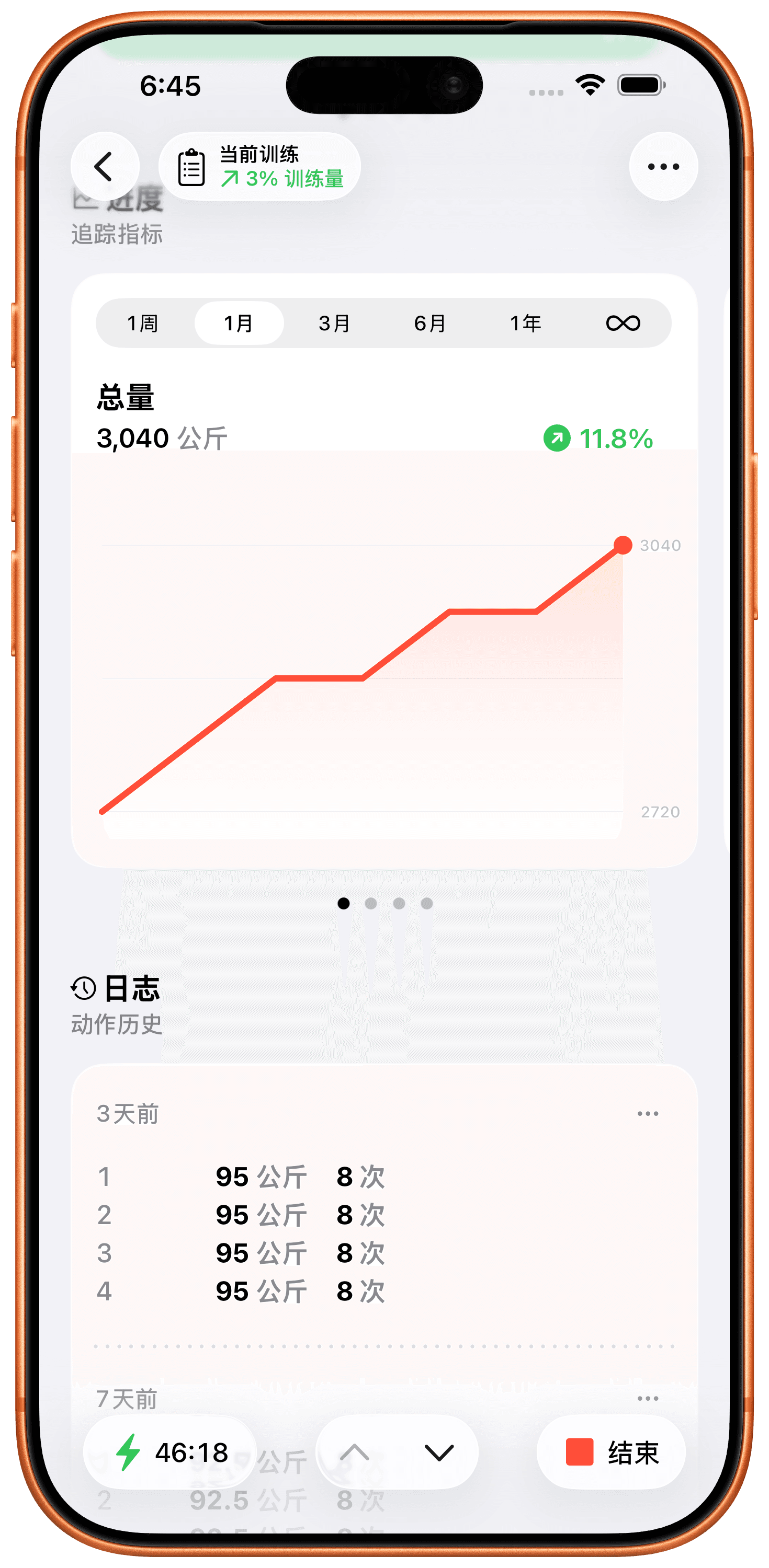 自动追踪进度。